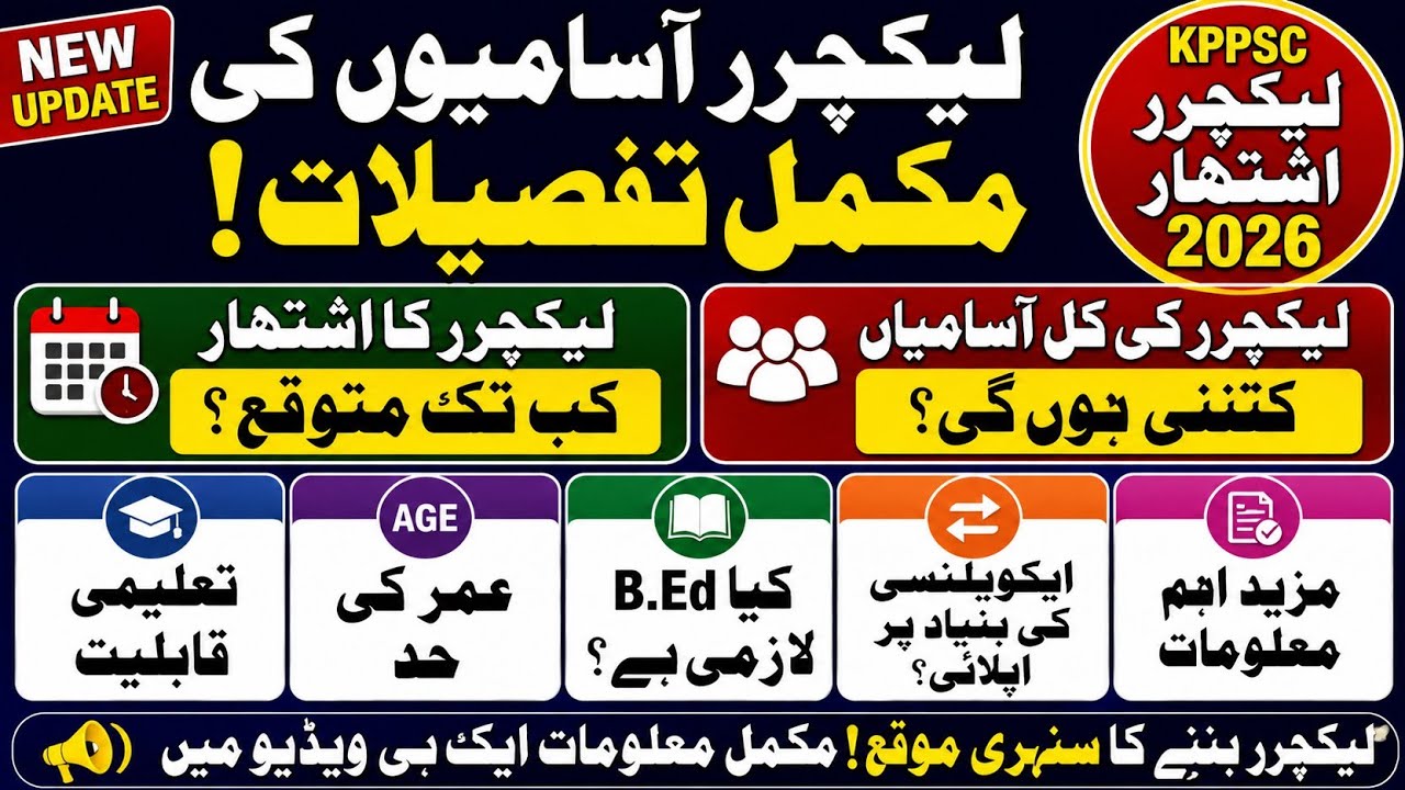 KPPSC Lecturer Upcoming Jobs Details || Qualification | Age | Syllabus | Subjects Posts| & More ||