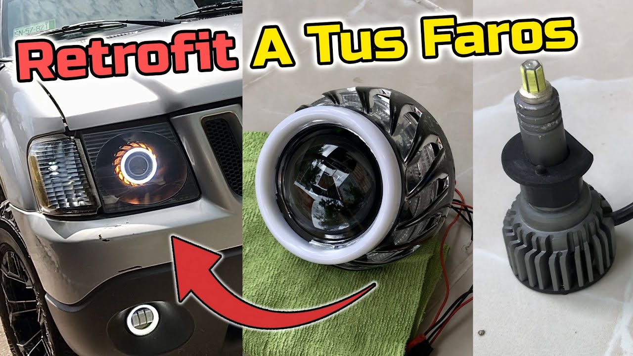 Lupas Retrofit esto Necesitas para Instalarlo en Los FAROS de tu Coche/Camioneta Proyectores H1 LED