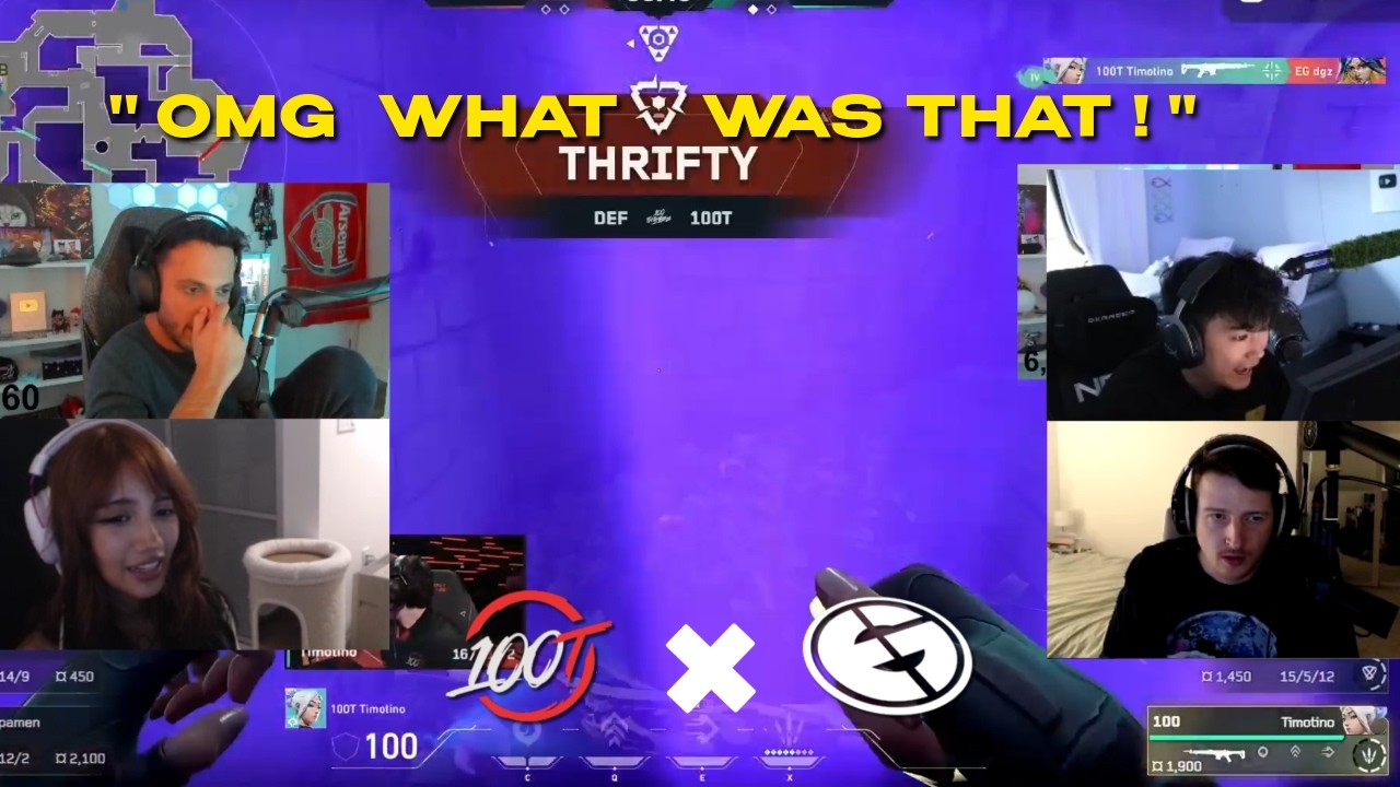 17 minutes of Unbelievable Moments from 100T vs EG | Valorant Stage 1
