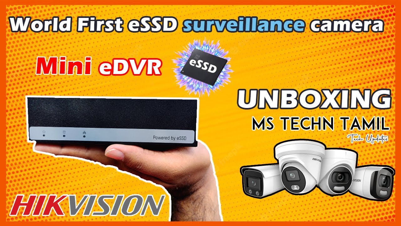 Hikvision eSSD DVR 8 ch Budget CCTV Camera  For Home and office 480Gb SSD DS-E08HGHI-B  DS-E04HQHI-B