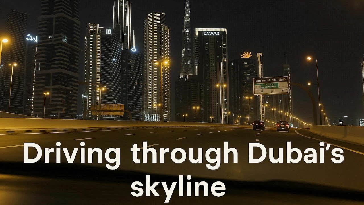 Dubai Skyline Drive | Al Khail Road to Downtown Views 🌃