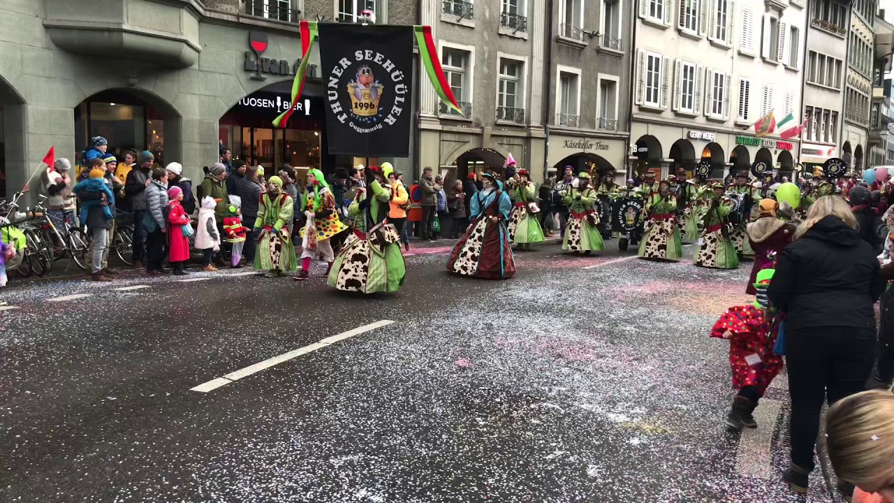 Thuner Fasnacht 2020 - Kinderumzug -  Gugge Thuner Seeh&uuml;&uuml;ler