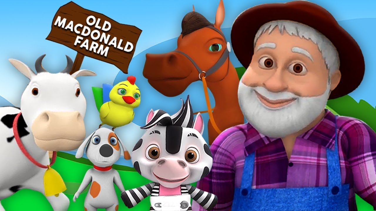 gamle macdonald hadde en gård | Old Macdonald | Kids Tv Norsk | Barnesanger på Norsk