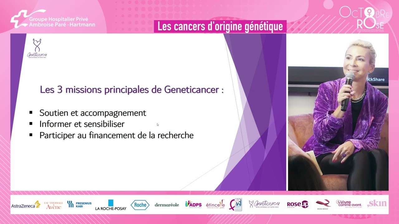 Octobre Rose - Laetitia Mendes - Les cancers d'origine génétique