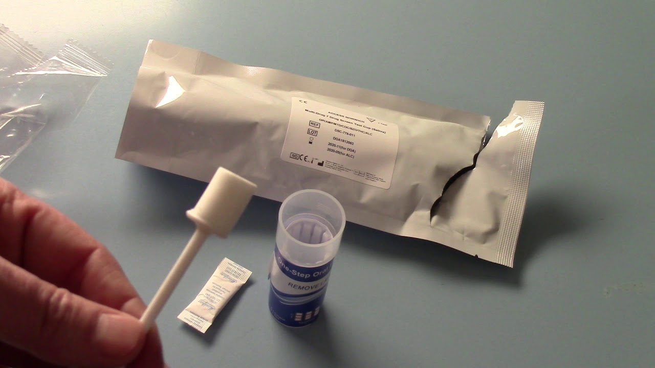 Nobex 7 in 1 saliva drug test kits demonstration video part 2