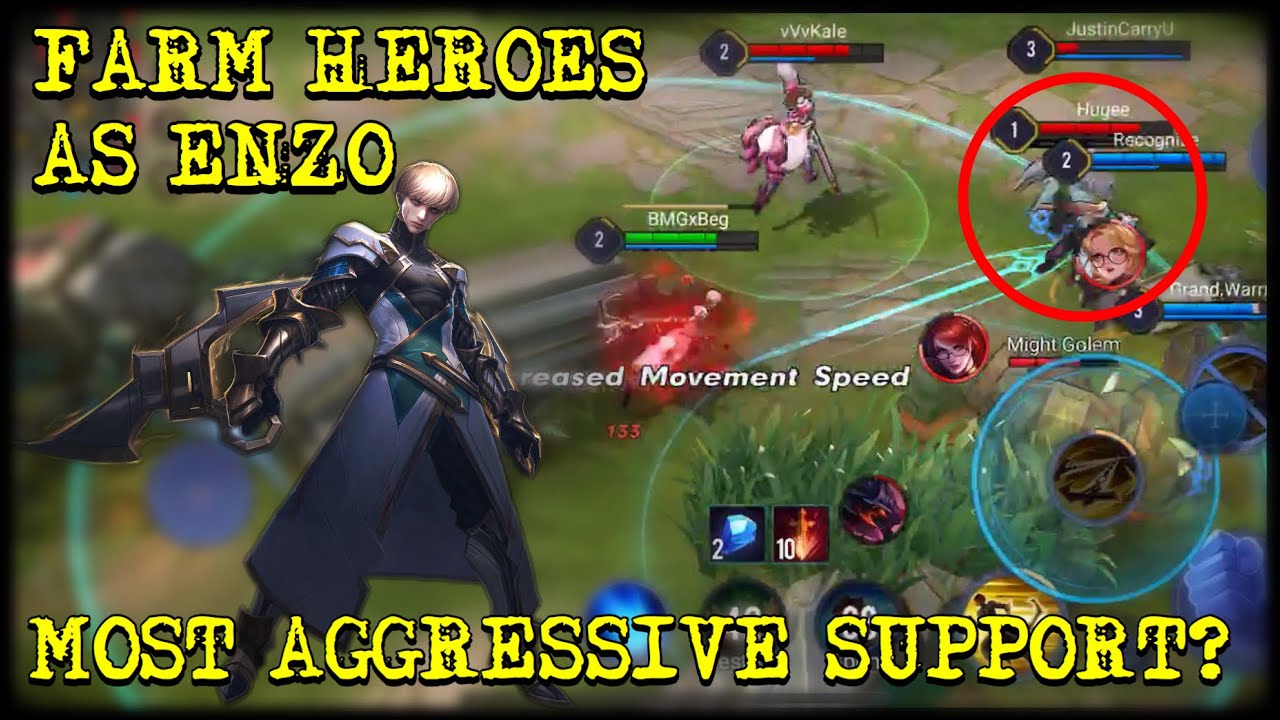HOW TO FARM ENEMIES W/ ENZO | NEW SUPPORT META | Beg AoV | AOV/Arena of Valor/ROV/Liên Quân Mobile