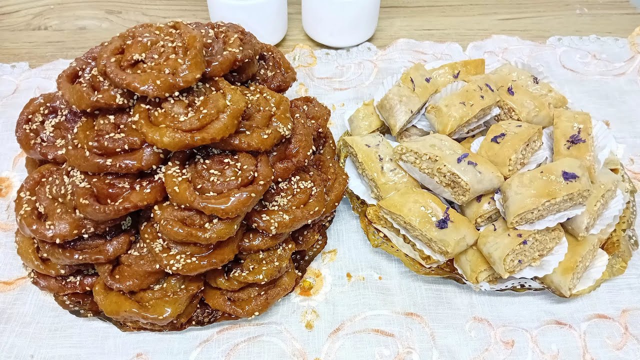 معسلة بالكوكاو ورقة الفيلو في الفرن مع شباكية بلا تشباك على شكل وردة 🌹...