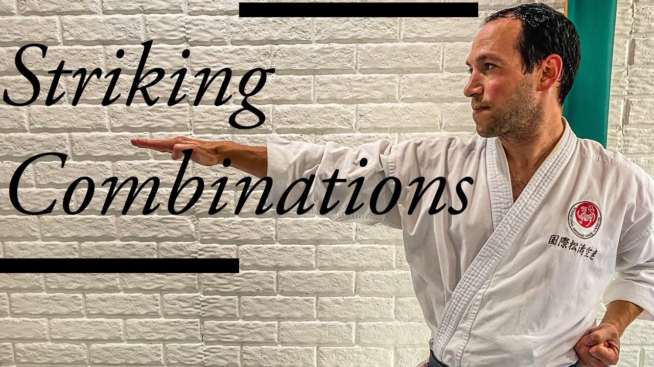 Karate workout: striking combinations