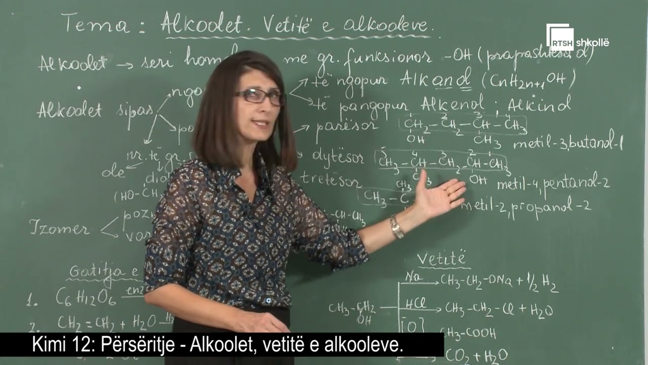 Përsëritje - Alkoolet, vetitë e alkooleve | Kimi 12