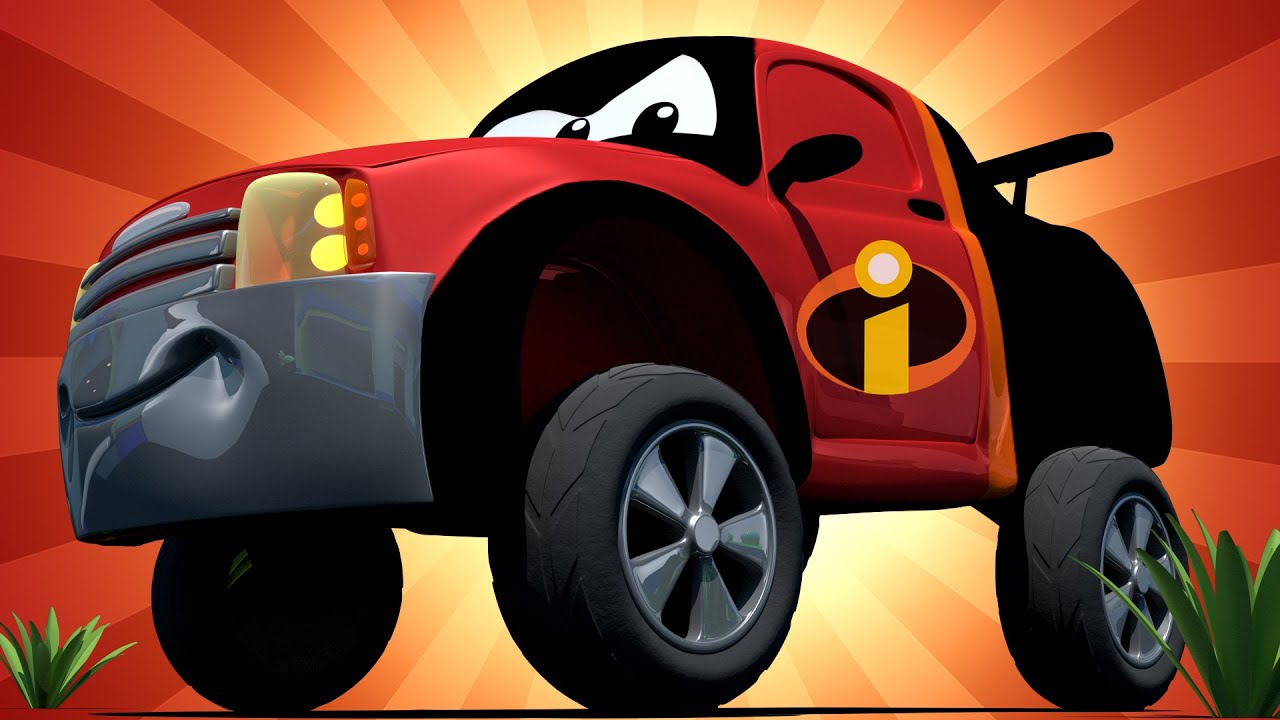 Special The Incredibles - Matt is Mister Incredible (pixar) Tom the Tow Truck's Paint Shop -