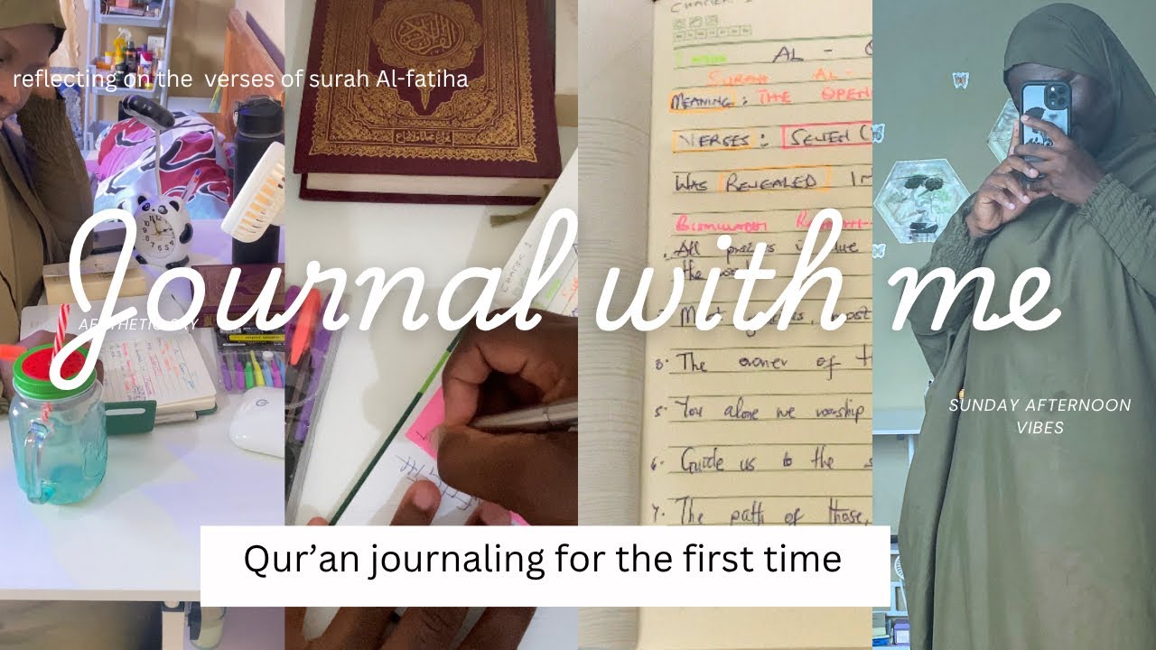 Spiritual reset: Qur’an Journaling on a Peaceful Sunday afternoon ✨📖