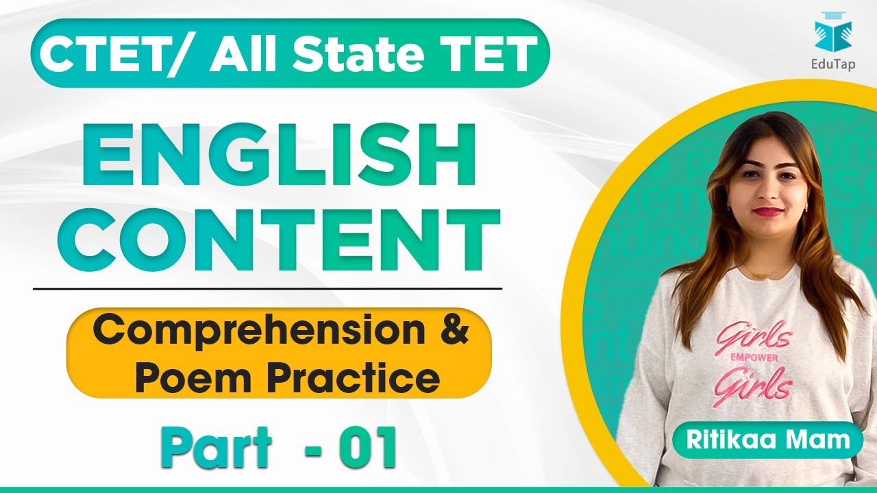 CTET/All State TET | Comprehension & Poem Practice-01 | English Content