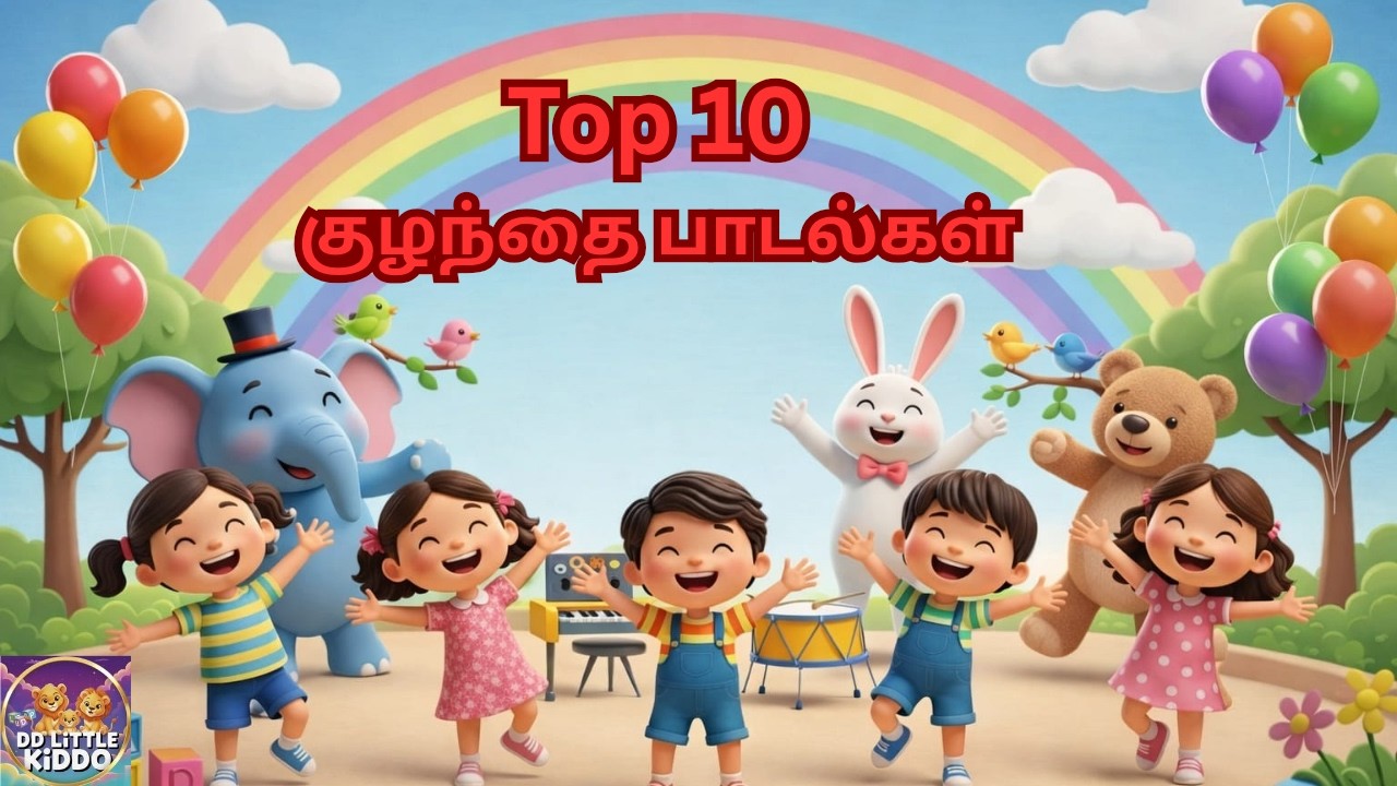 🎵 Top 10 குழந்தை பாடல்கள்👧👧😁