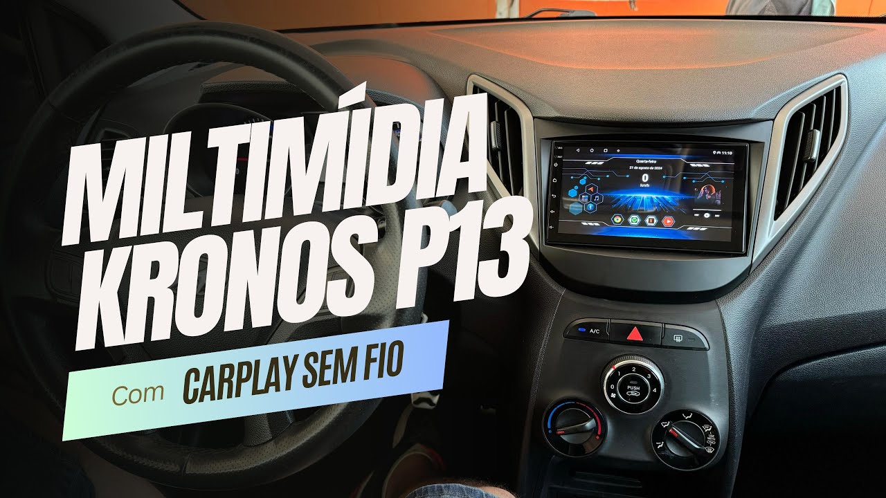 Multimidia Hyundai HB20 7 Polegadas Kronos P13 | CarPlay e Android Auto Sem Fio