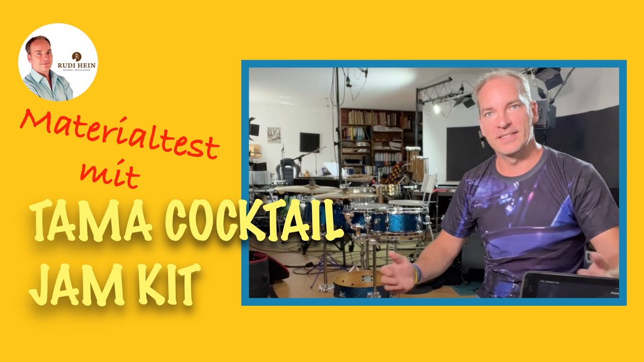 TAMA Cocktail Set - Materialtest - vom Profi und Schlagzeuglehrer Rudi Hein - Drum Set TO GO