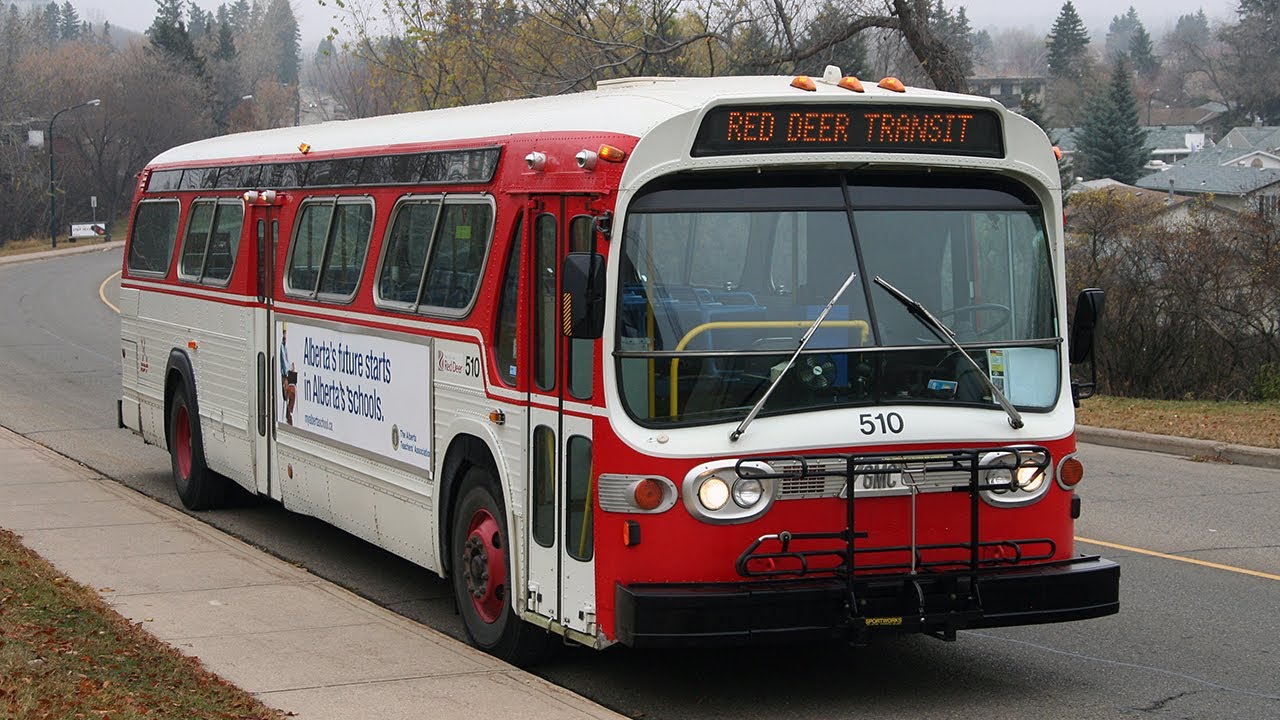 Detroit Diesel 6V71N two stroke engine - RDT - Red Deer Transit 1980 GM New Look Fishbowl no. 510