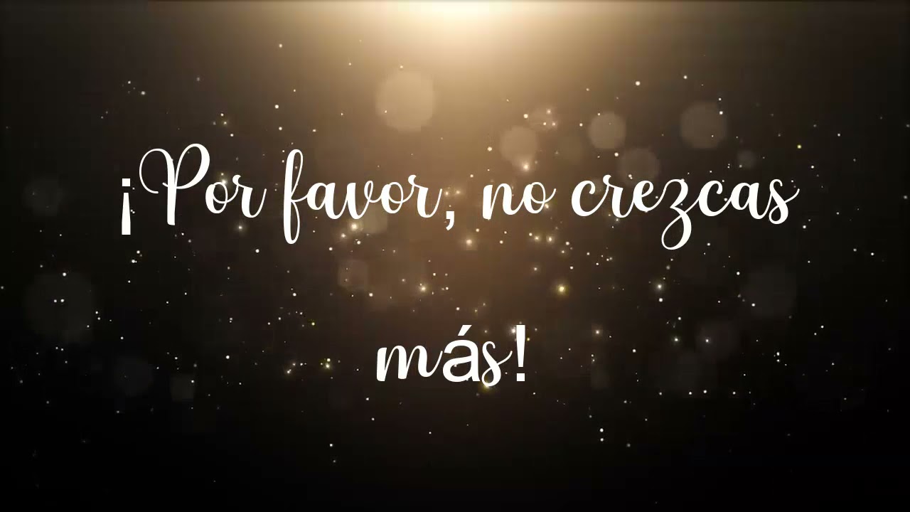 No Crezcas Mas - Karaoke  - Tercer Cielo (Tonalidad reducida voz hombre)