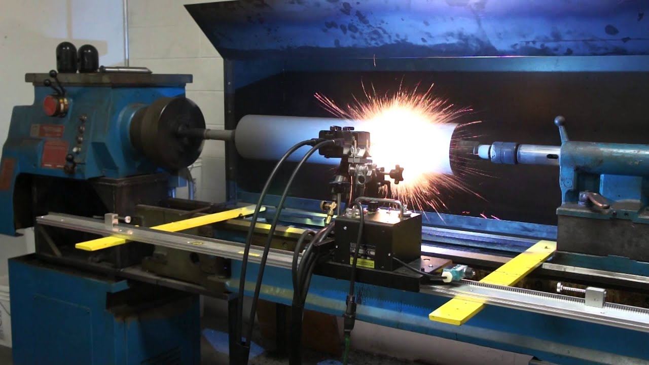 Master Metalizing- Spray stainless on a printing cylinder