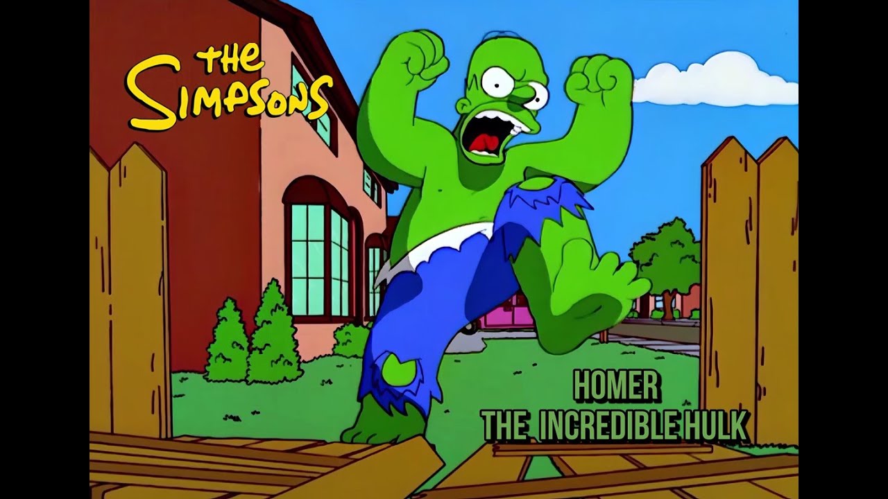 HOMER THE INCREDIBLE HULK.