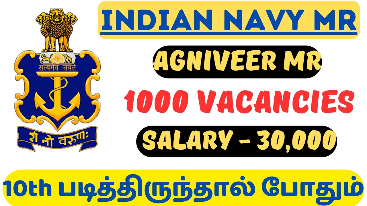 1,000+ VACANCIES🔥INDIAN NAVY MR - AGNIVEER RECRUITMENT | A TO Z INFORMATION & 30 DAY STRATEGY