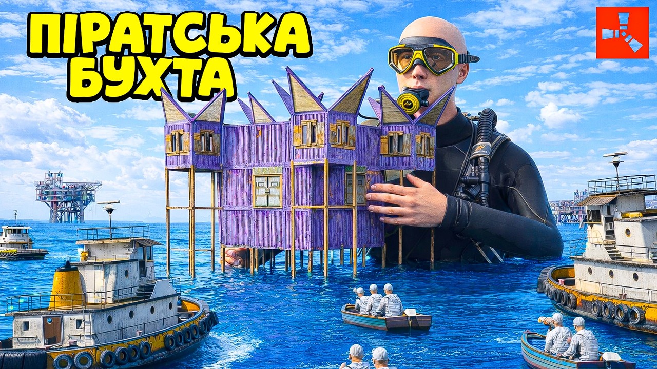 ПІРАТСЬКА БУХТА, МОЄ НАЙКРАЩЕ МОРСЬКЕ ВИЖИВАННЯ в грі Раст/Rust!