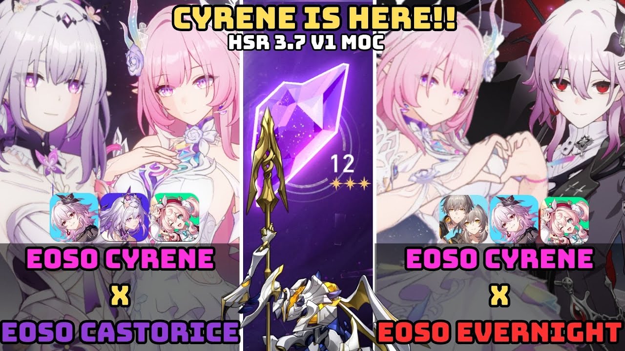 CYRENE IS HERE!! E0S0 CYRENE X CASTORICE & EVERNIGHT  DPS |HSR 3.7 V1 MOC
