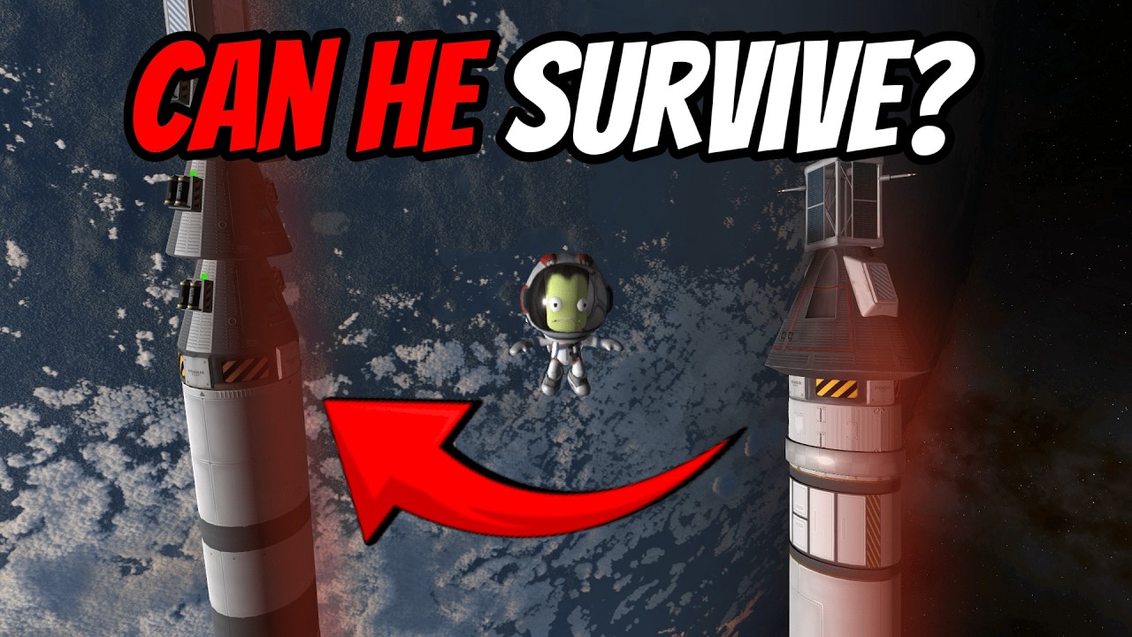 Спасательная операция ВО ВРЕМЯ возвращения в атмосферу | KSP Hardcore 2