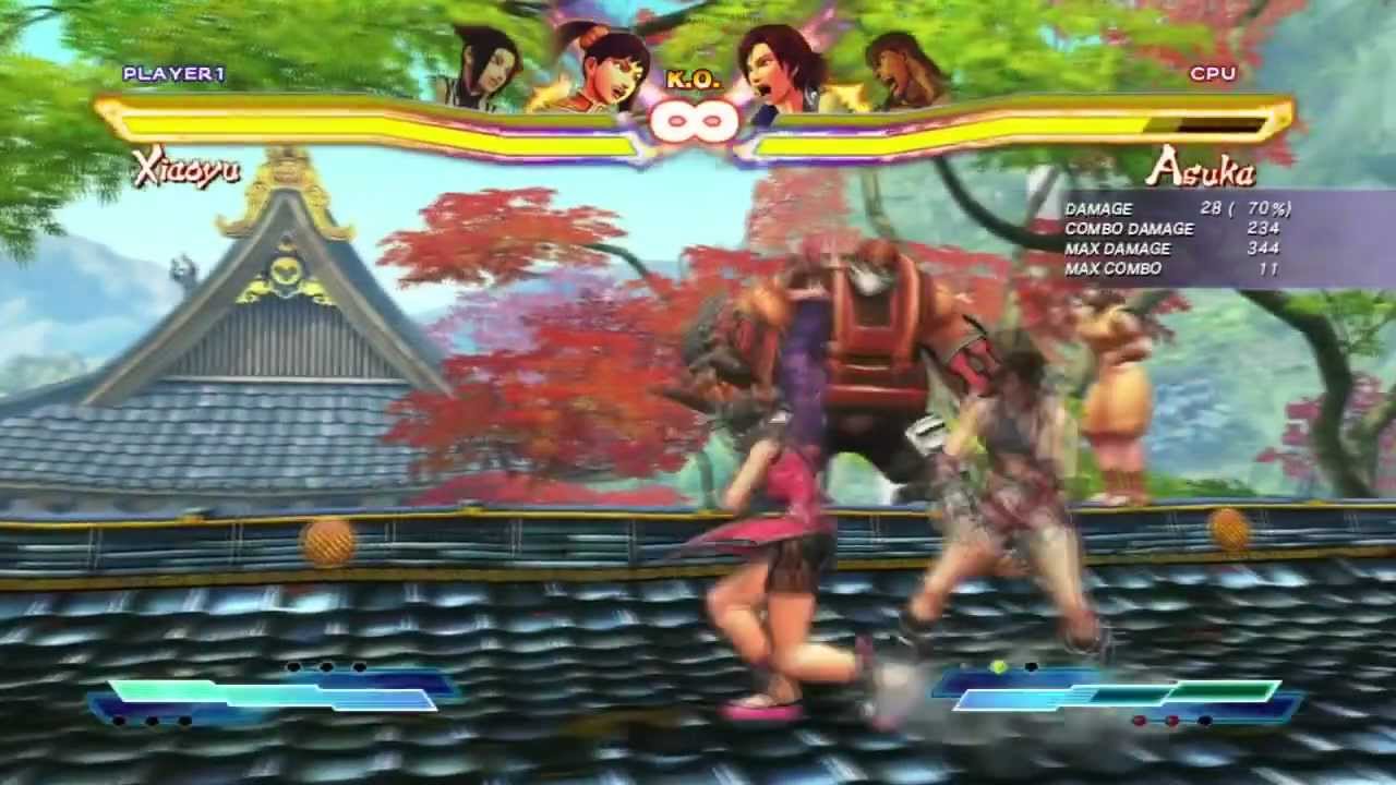 Street Fighter X Tekken - Xiaoyu and Juri Solo Combos