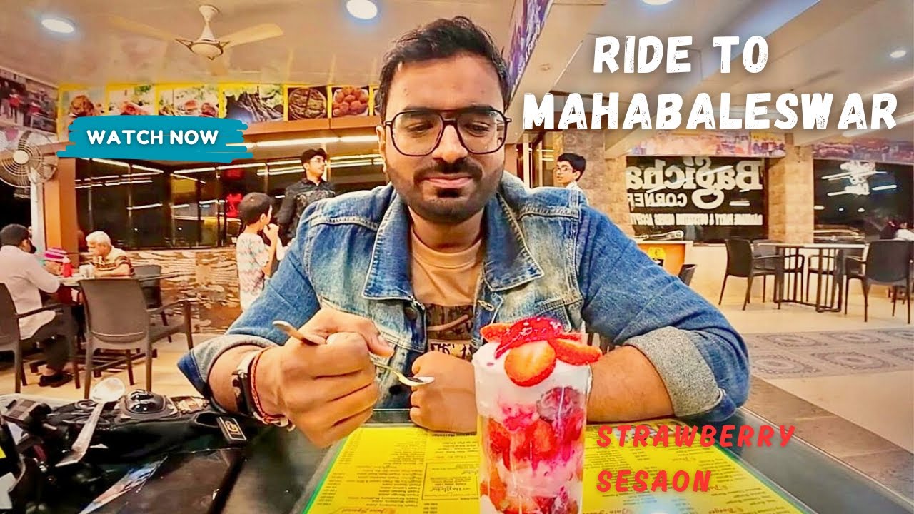 EP-1 | Pune to Mahabaleshwar Ride on Yezdi Roadster | Mahabaleshwar Night life  in Strawberry season