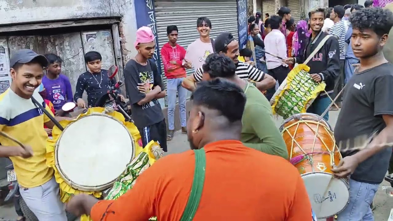 👑💛🧡💜Raj Dhol❤💚💙👑 katwa pagli kali maa puja 2024