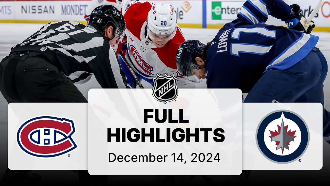 NHL Highlights | Canadiens vs. Jets - December 14, 2024
