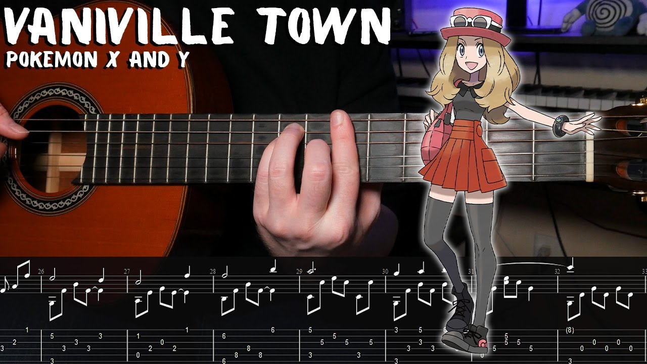 Vaniville Town - Pok&eacute;mon X&Y - Fingerstyle Guitar Tutorial + TAB