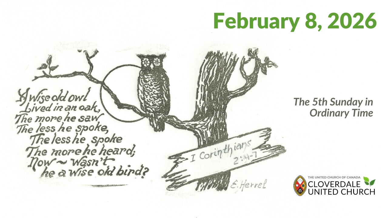Sunday Worship - 8 February 2026 - Cloverdale United Church