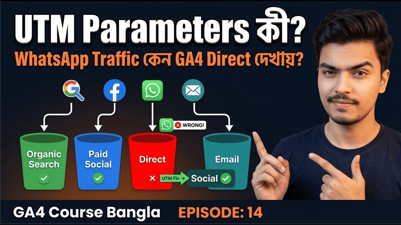 GA4 Is Putting Your Traffic in the Wrong Channel — Fix It | GA4 Course Ep 14 |  #khairuzzamansharia