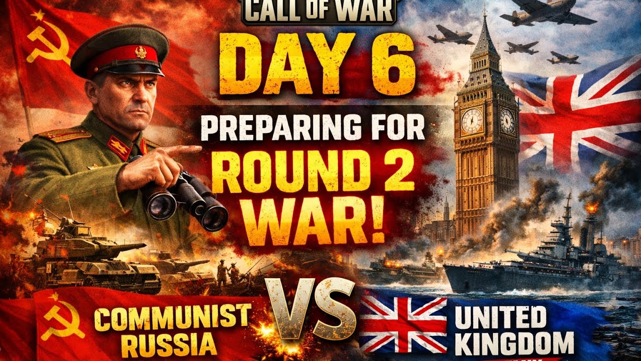 Call of War, 6-й день – Коммунистическая Россия готовится ко второму раунду войны против Соединен...