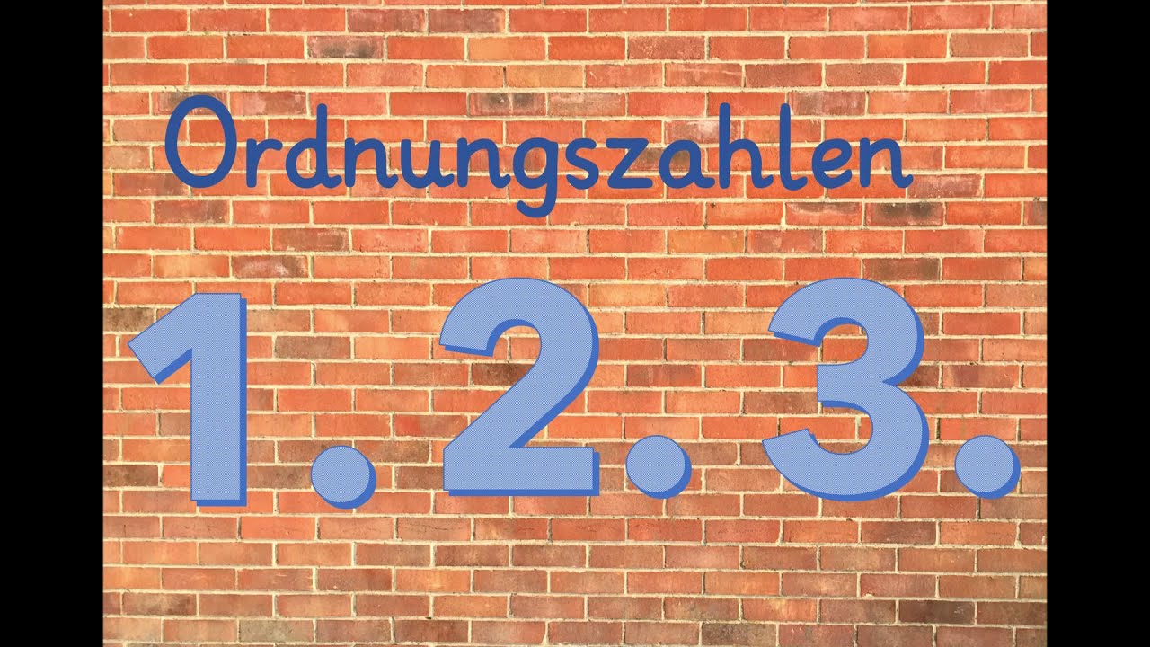 Ordnungszahlen Mathematik Klasse 1