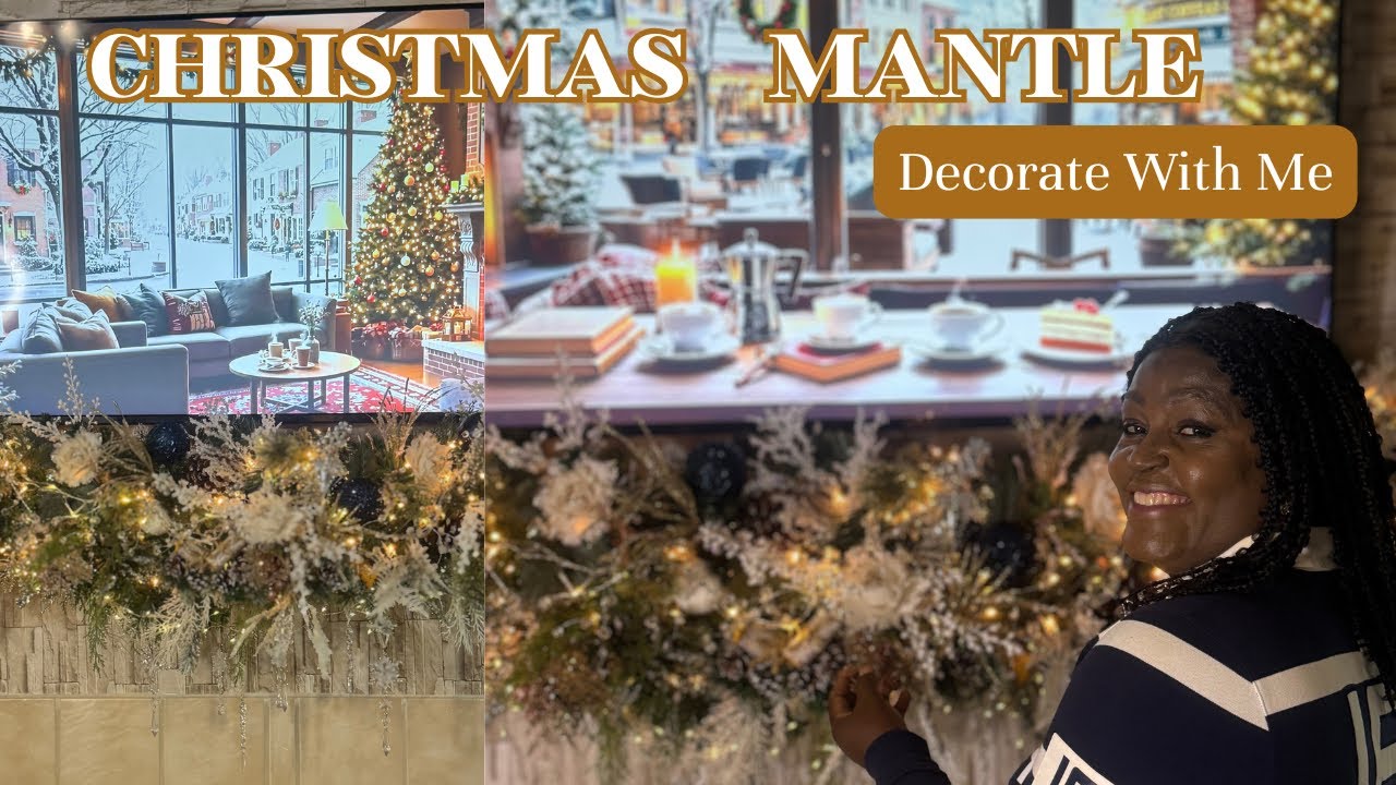 Elegant Winter Holiday Decor 2025 || How to Style Your Mantel For Christmas. 