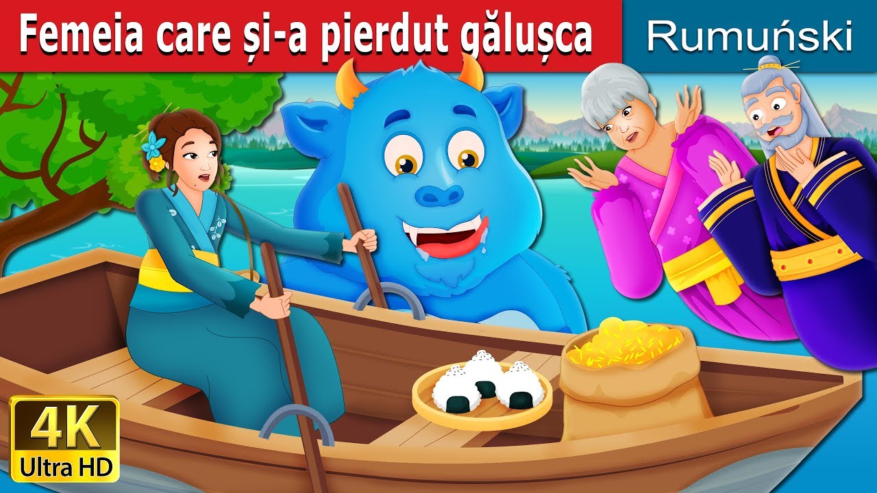 Femeia care și-a pierdut gălușca | The Woman who lost her Dumpling in Romana| @RomanianFairyTales