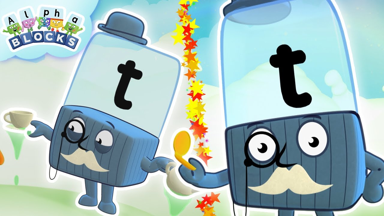 Travelling with Alphablock T - 30 Mins of Awesome Adventures🚂| Learn to Read | @officialalphablocks