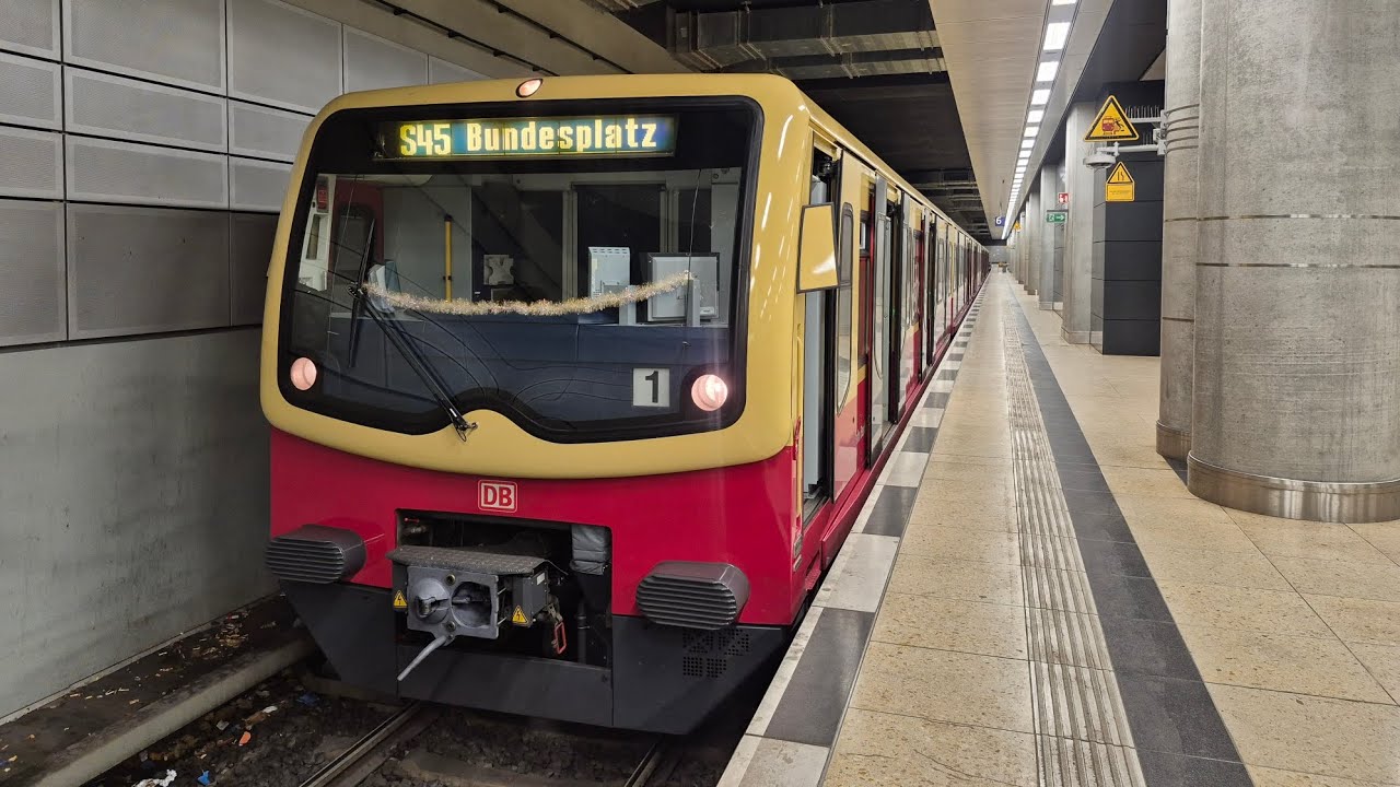 S-Bahn Berlin | Letzte S45 Mitfahrt von Flughafen BER bis Bundesplatz in der BR 481 314-3