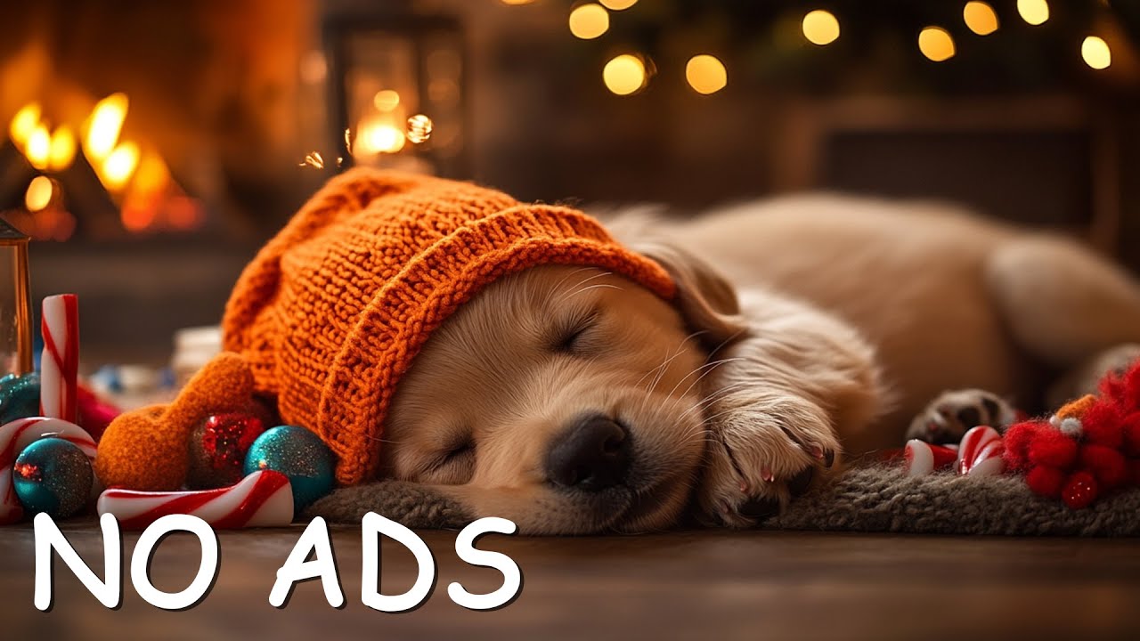 Новогодняя колыбельная для собак 🐶 Успокаивающая музыка, которая поможет тревожным собакам спокойно