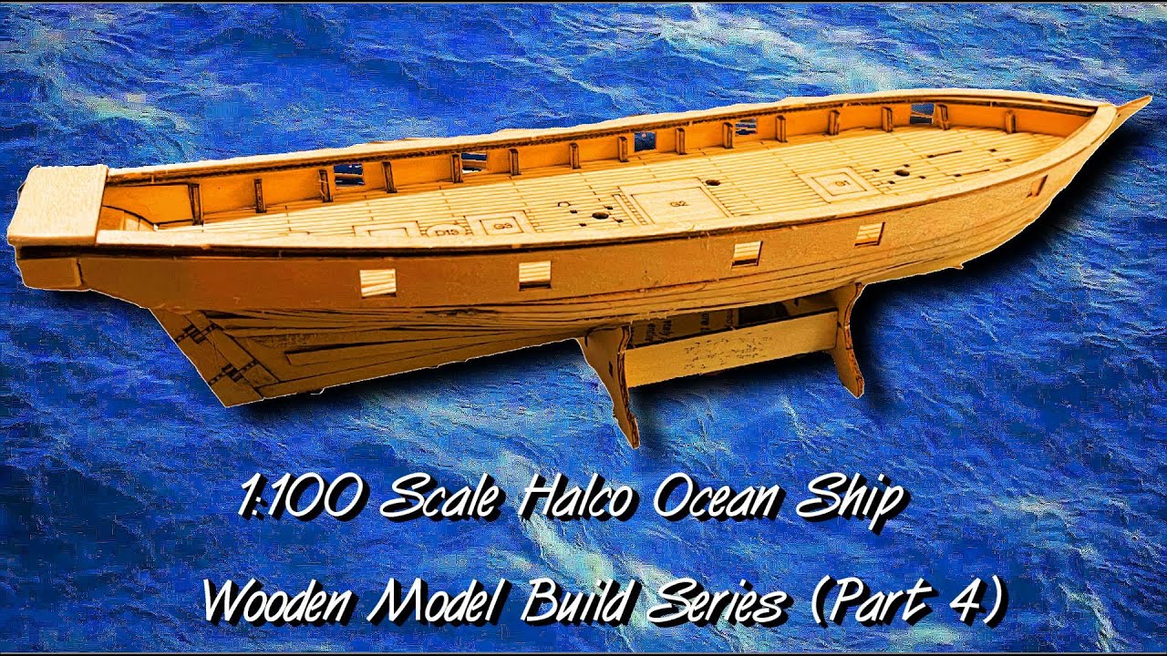 Wooden ship model build  1:100 Scale (Part-4) Planking and closing in the Hull