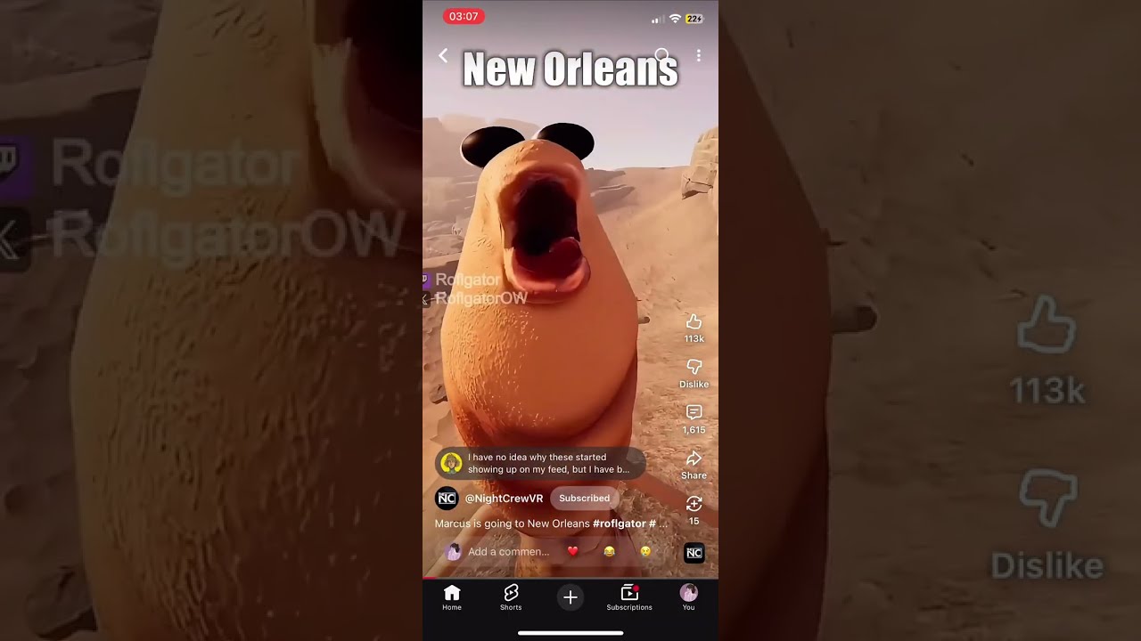 marcus the worm being iconic for five minutes | @NightCrewVR 