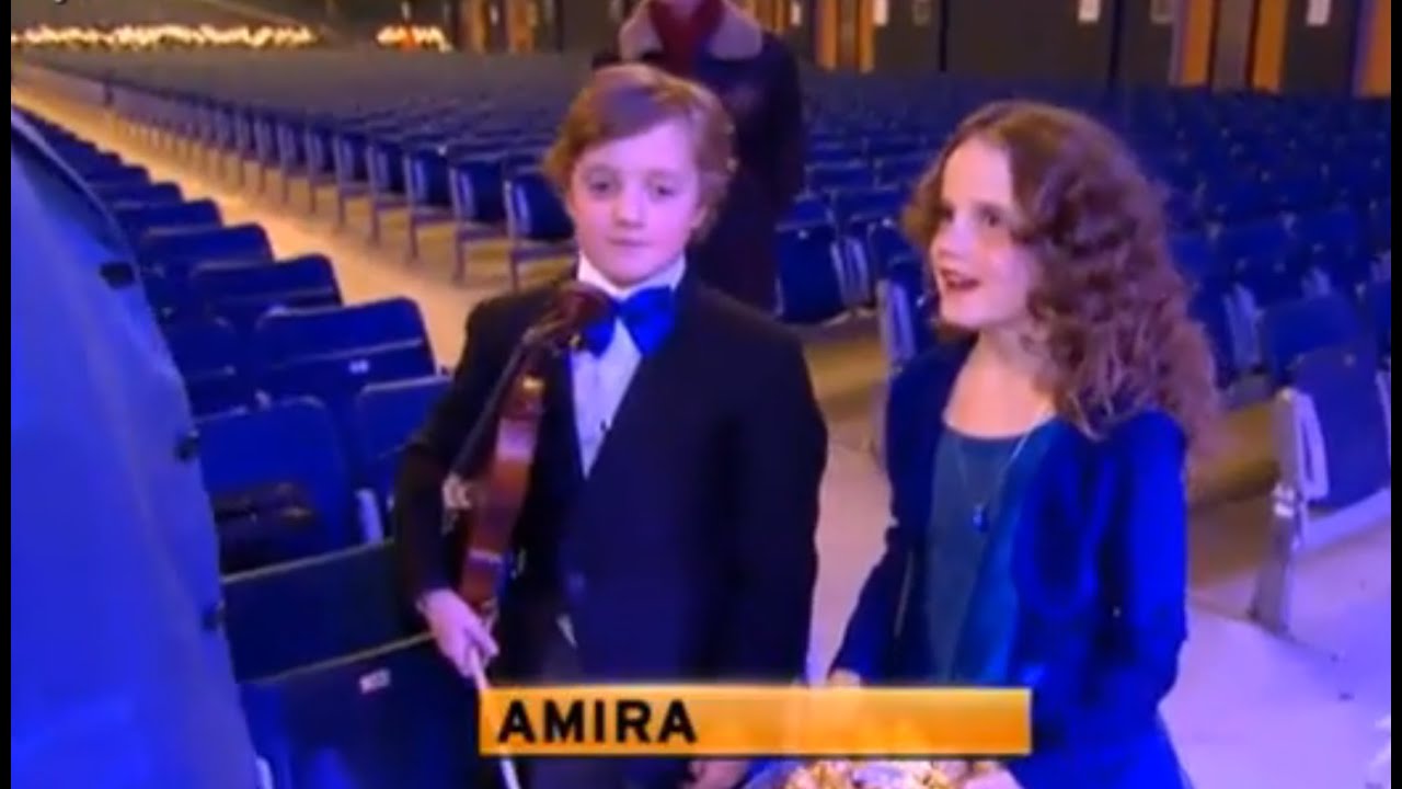 André Rieu - Masterclass for Amira Willighagen and brother Fincent - 7 December 2013