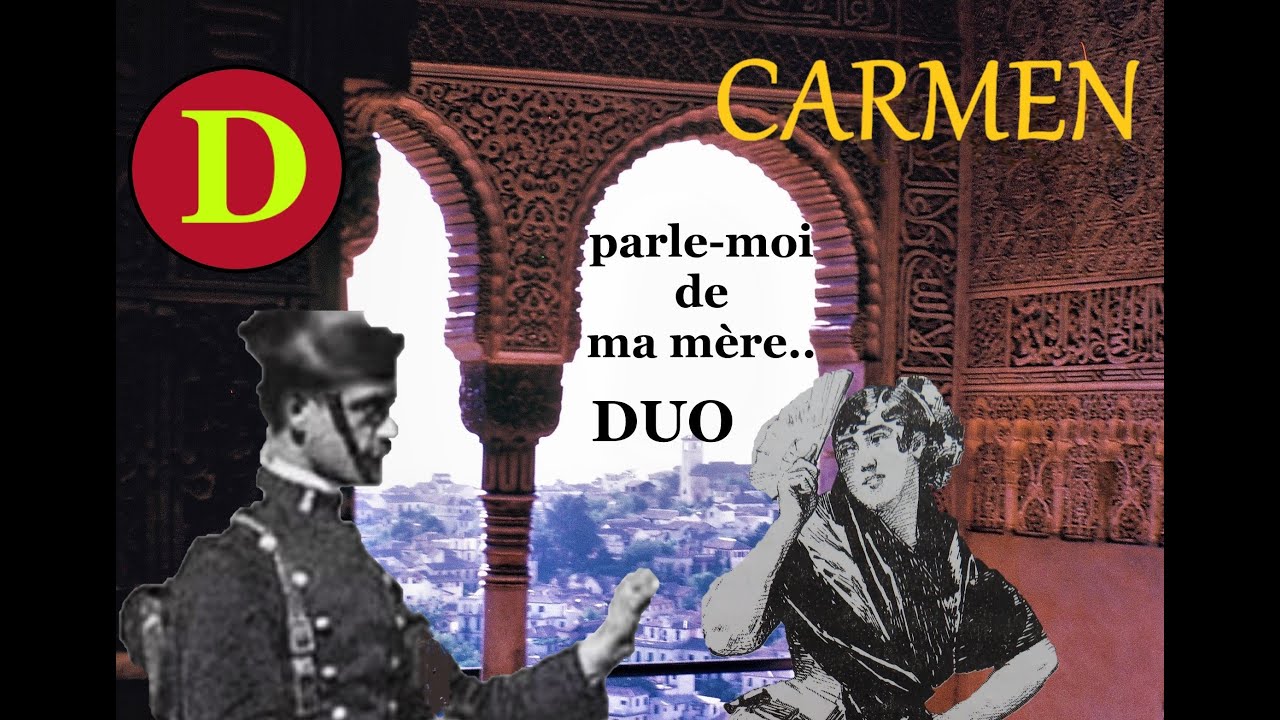 Bizet - Carmen -  Parle moi de ma mère ! ,  duo :  Pierrette Alarie - Léopold Simoneau - 1962
