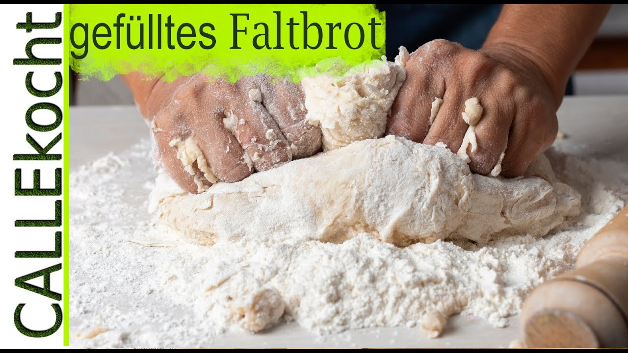 Gefülltes Faltenbrot selber backen - schnell und sicher - Mein Rezept