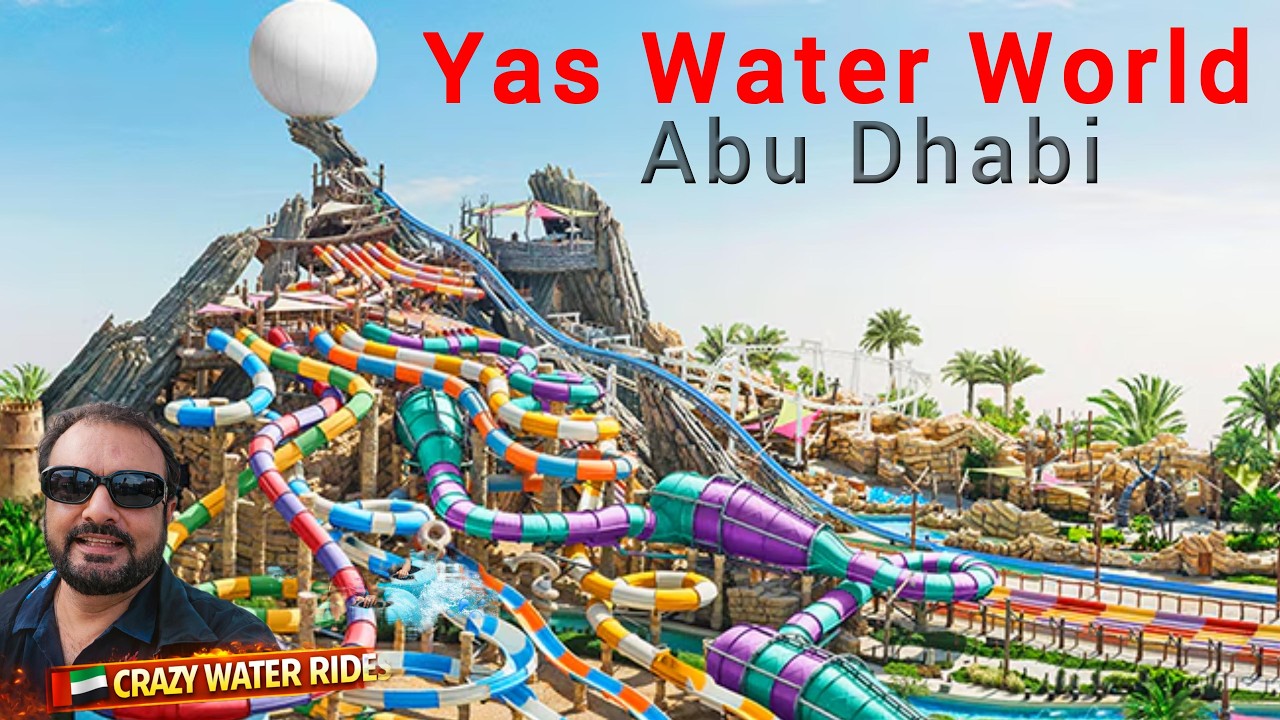 Yas Waterworld Abu Dhabi 🇦🇪 Full Tour in Hindi | Water Rides & Experience