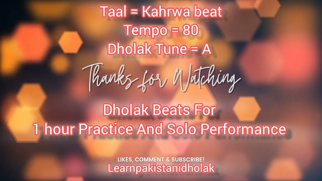 Dholak Kaherwa Track 80 Bpm Loop | Best Rhythm 