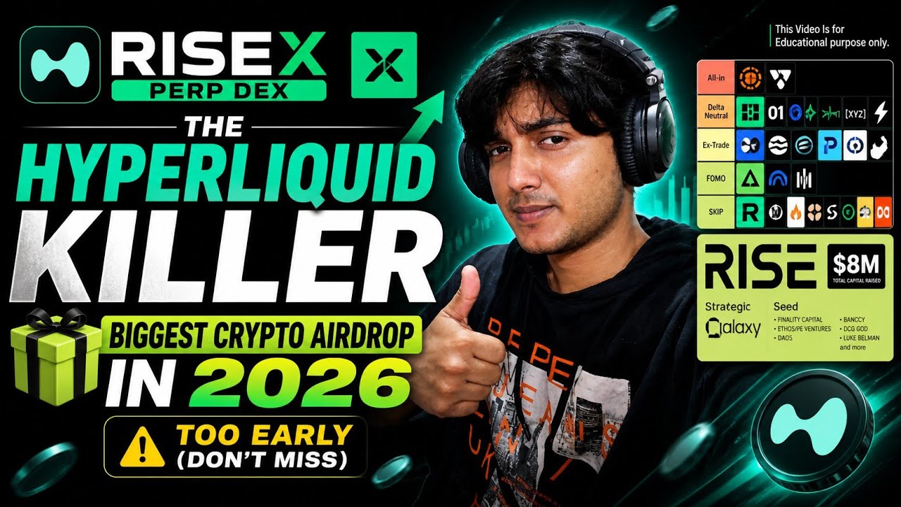RiseX Perp Dex : The Hyperliquid Killer | Biggest Crypto Airdrop In 2026 | XYZ Crypto 