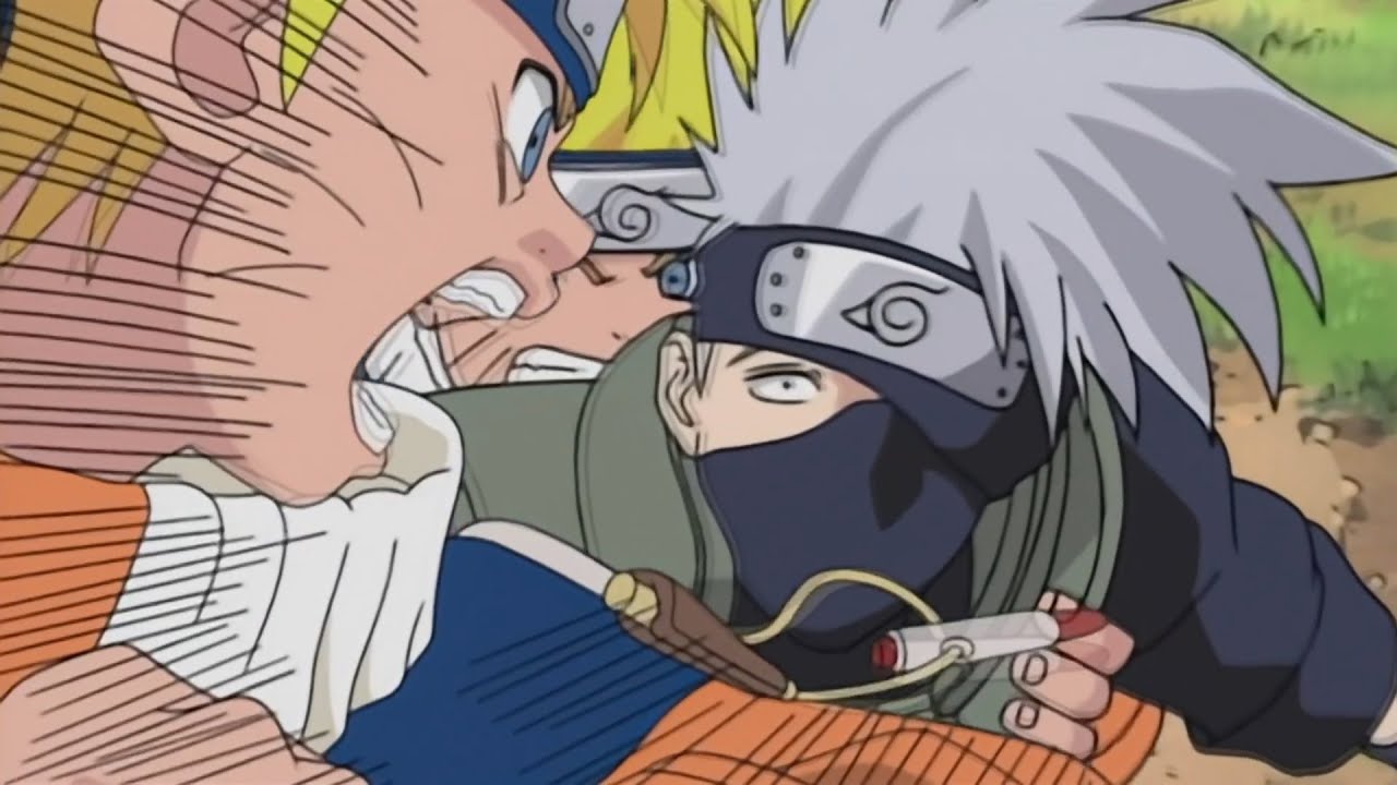 NARUTO GETS FOOLED BY KAKASHI'S SUBSTITUTION JUTSU